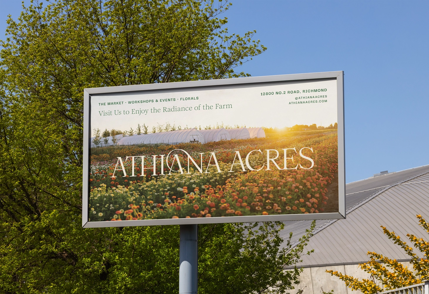 Athiana Acres outdoor billboard