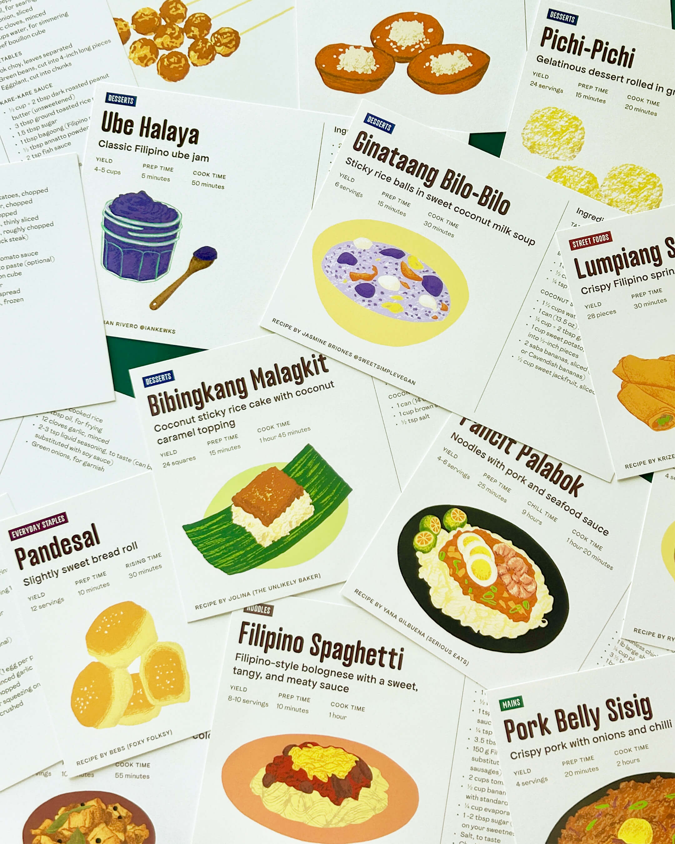 Filipino recipe cards
