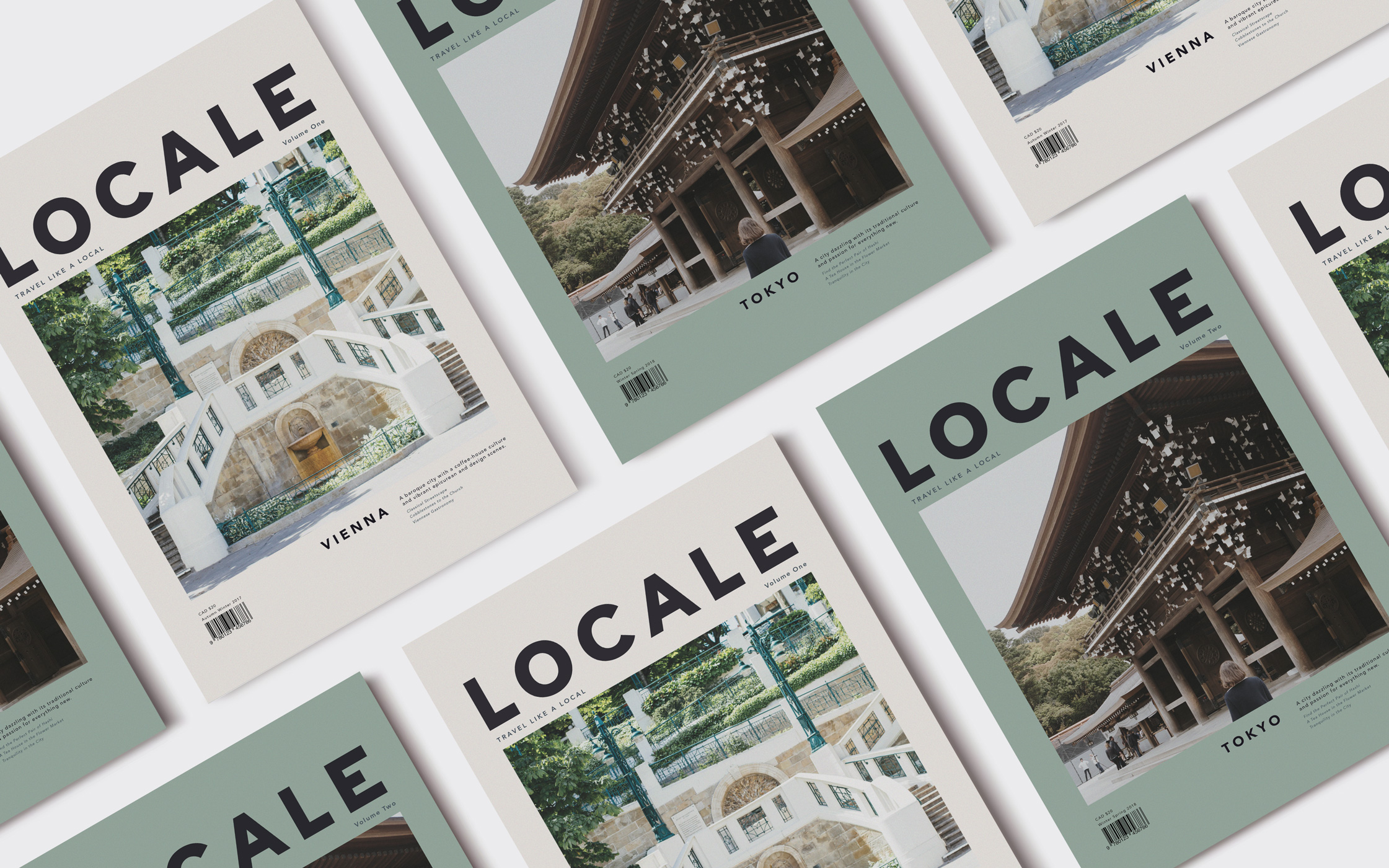 Yearly covers for Locale Magazine - Vienna and Tokyo issues
