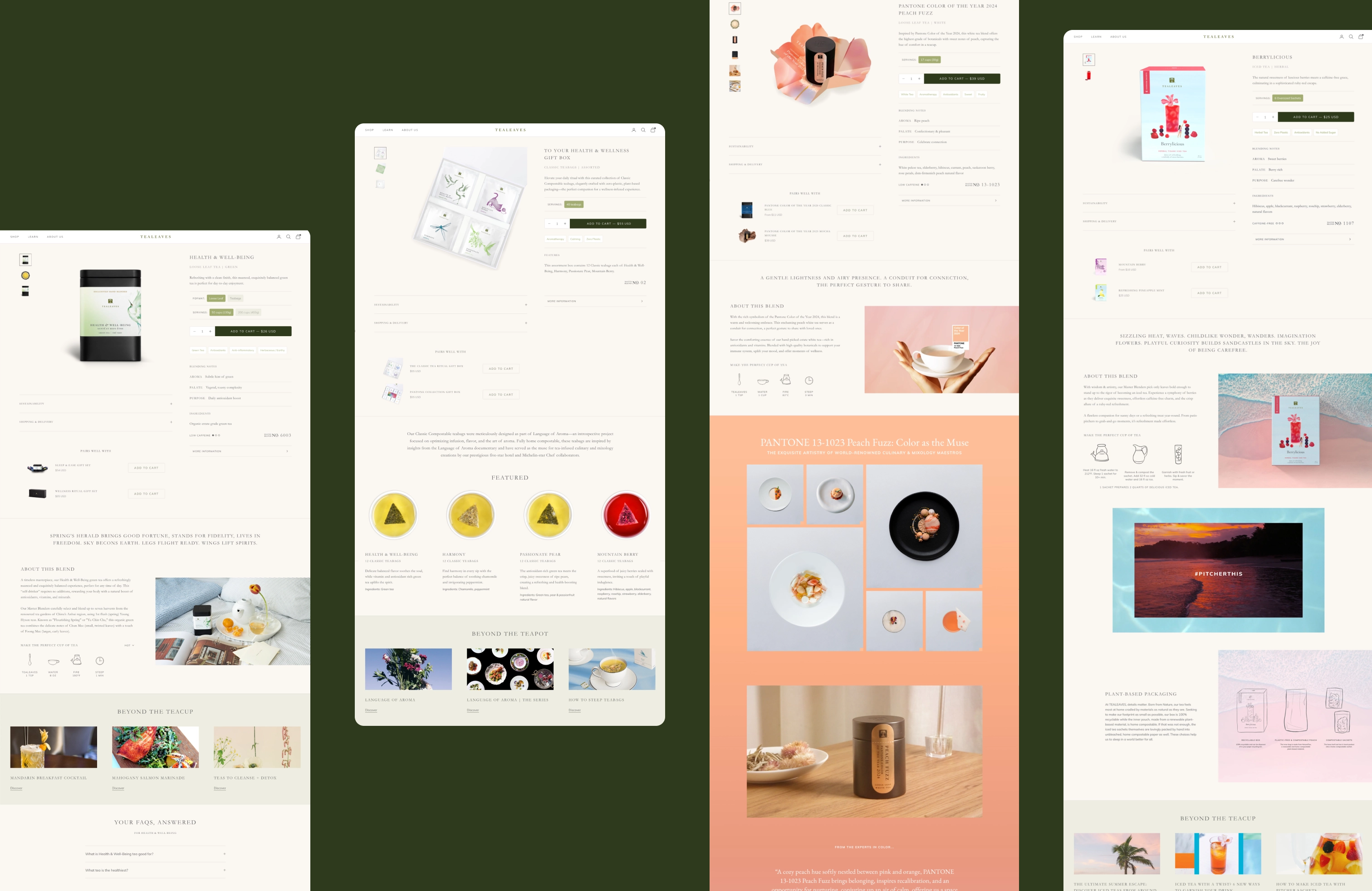 Templated product page layouts for specific product categories
